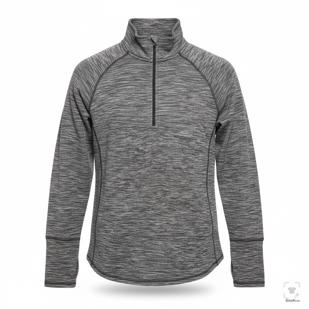 St. John's Bay Men's Heather Gray Quarter-Zip Jacket